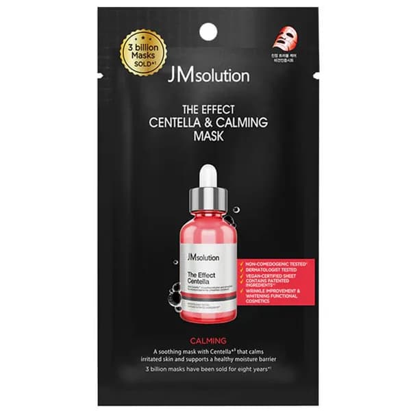 JM SOLUTION THE EFFECT CENTELLA & CALMING MASK Тканевая маска с экстрактом центеллы 24мл