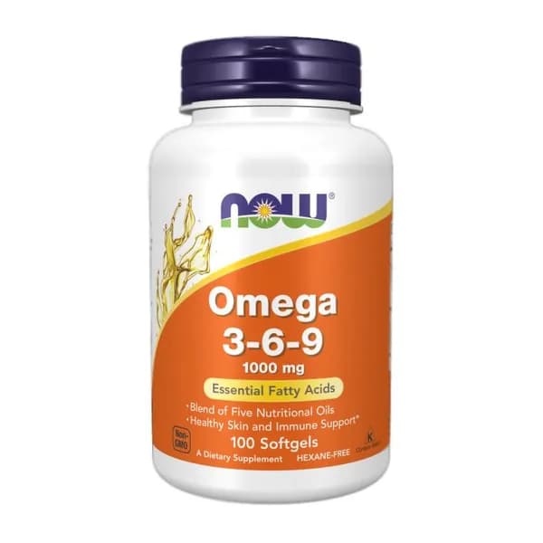 Омега 3-6-9 NOW Omega 3 6 9 1000 мг (100 гелиевых капсул)