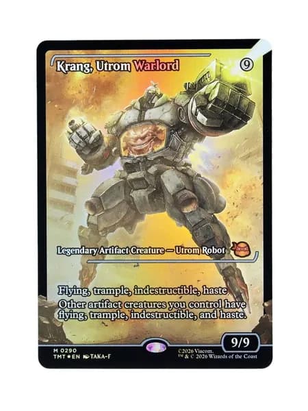 Фольгированная (Foil) прокси-карта TCG/MTG Proxy: Krang, Utrom Warlord #290