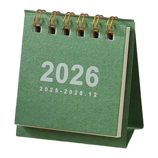 Настольный календарь на 2026 год с июня 2025 по декабрь двойной спиралью
