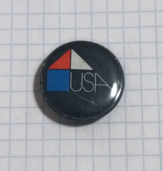 Значок "USA" с геометрическим дизайном