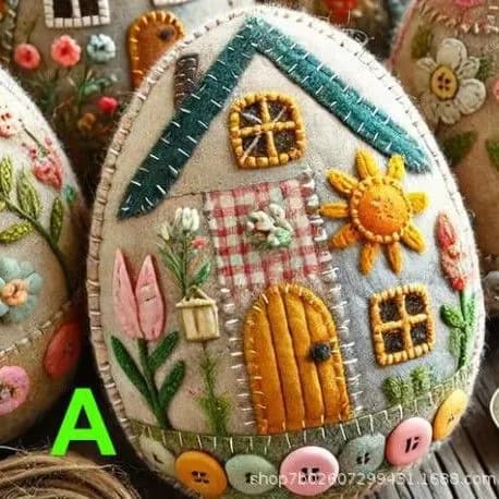 Яичный домик из лоскутного войлока своими руками Тип A Материальная упаковка
