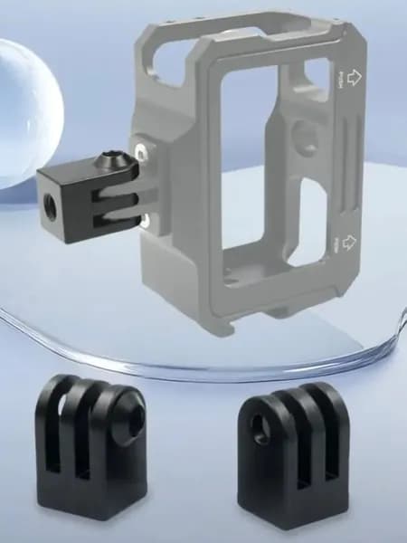 Металлический переходник для GoPro с резьбой 1/4 (F) (Черный)