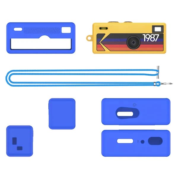 Силиконовый чехол для камеры Kodak Charmeira Keychain, синий, противоударный
