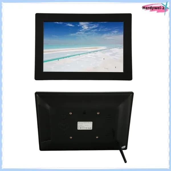 10 Inch Digital Photo Frame, Яркие цвета и высокая четкость изображения, для семейных мероприятий и просмотра Черный американский стандарт