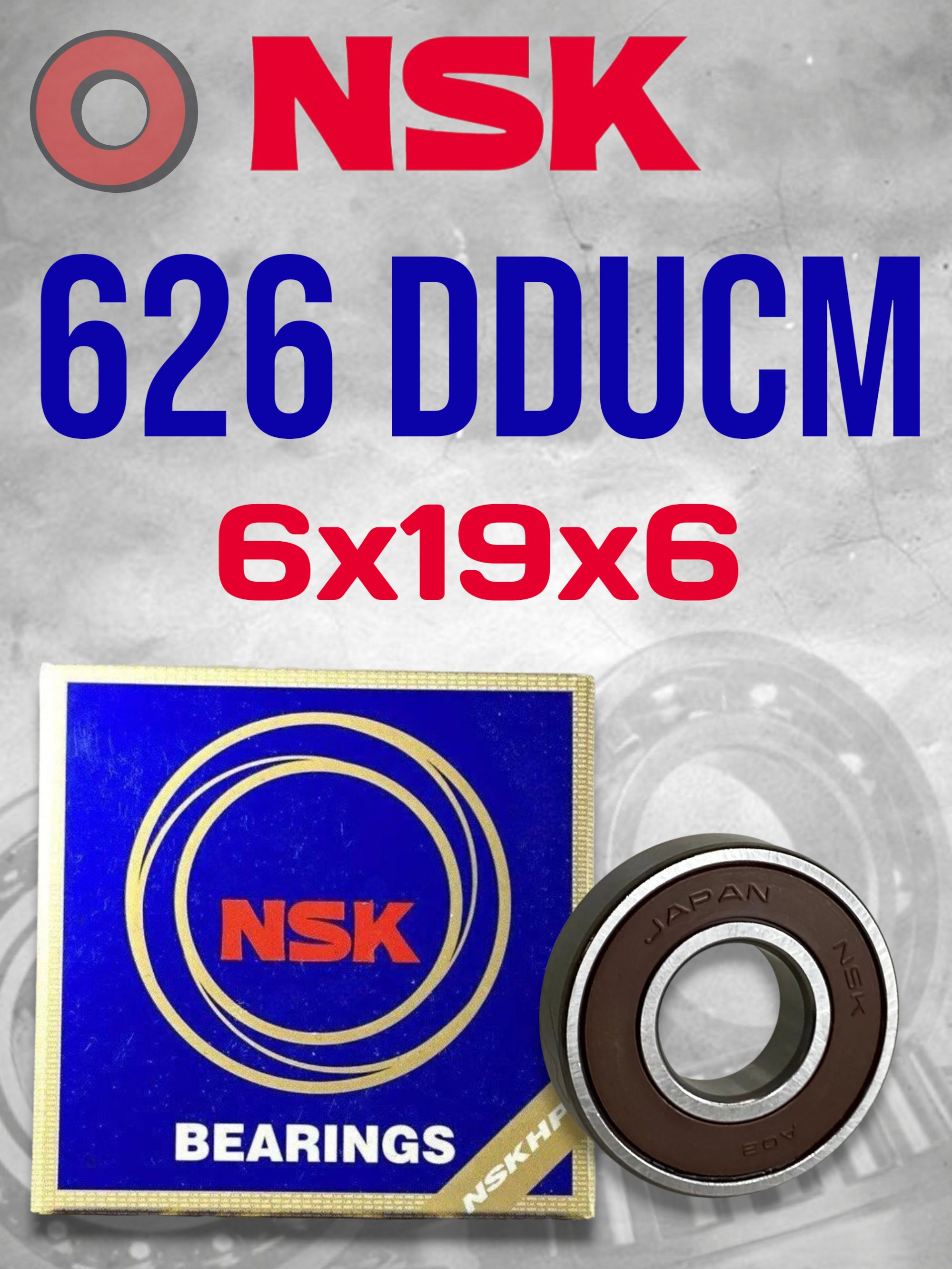 Подшипник NSK 626 DDUCM (6x19x6) Made in JAPAN