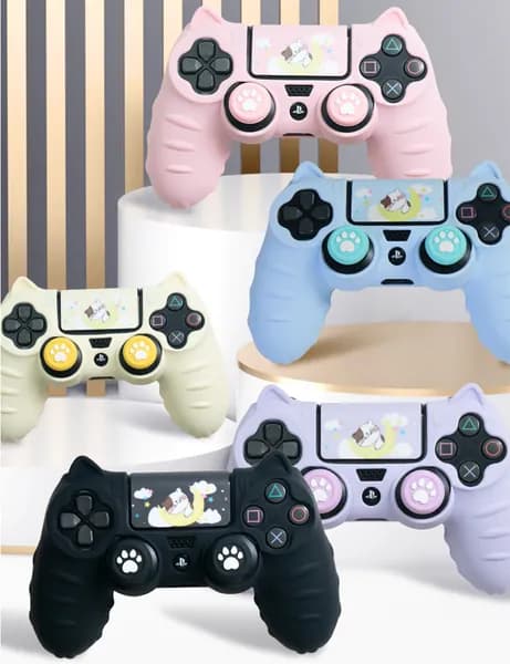 Мягкий силиконовый чехол для игрового контроллера, черный