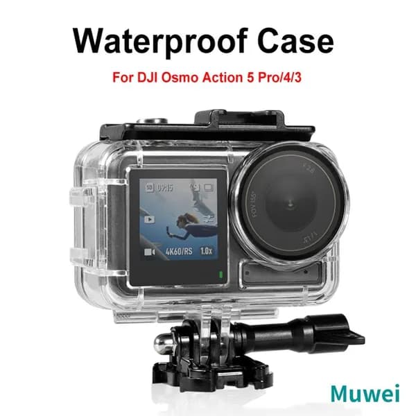 Водонепроницаемый корпус для DJI Osmo Action 5 Pro, 4 и 3 до 60 м