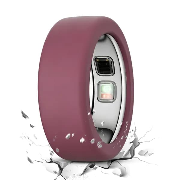 Силиконовый чехол для Oura Ring 5, 3 шт., размер S, белый/винно-красный/черный