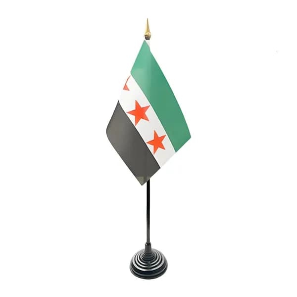 Флаг Сирии настольный 14x21 см