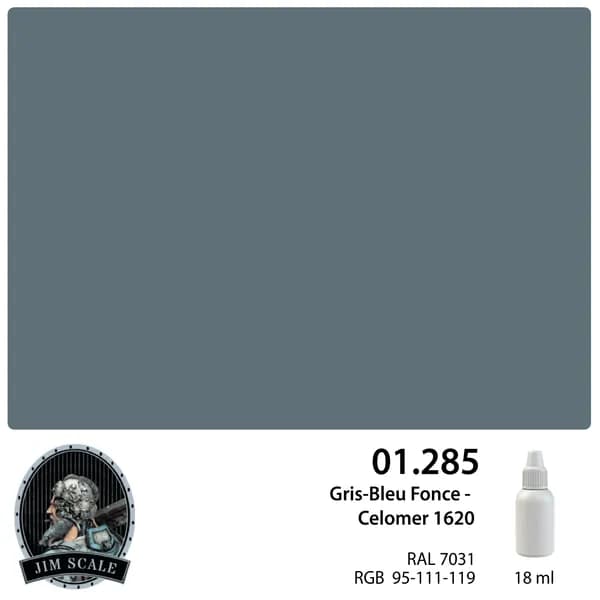 01.285JIM Акриловая краска Gris-Bleu Fonce - Celomer 1620 Jim Scale