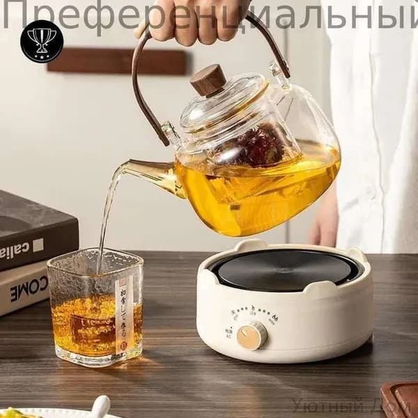 Электрическая настольная плита sku-12806.花茶壶电热炉 绿s127 白s128 黑s129, зеленый