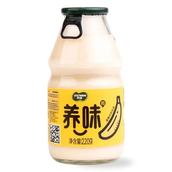 Напиток Yanwee молочный со вкусом банана, 220г