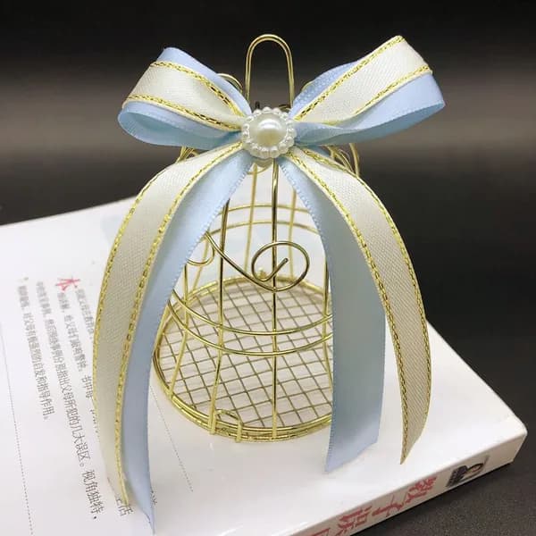 Свадебная конфетница в виде клетки
