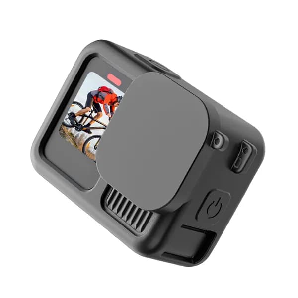 Силиконовый чехол для экшн-камеры GoPro HERO 13, противоударный, с крышкой объектива, ремешком и крышкой аккумулятора