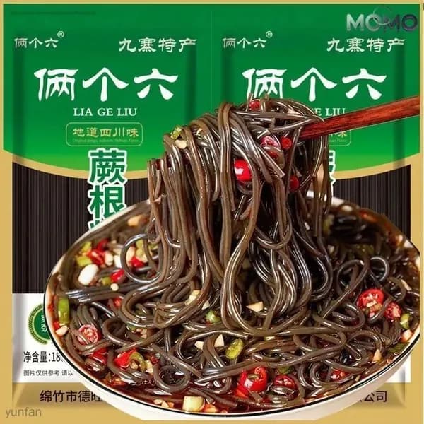 Фунчоза из папоротника, без жира, острая кислая закуска
