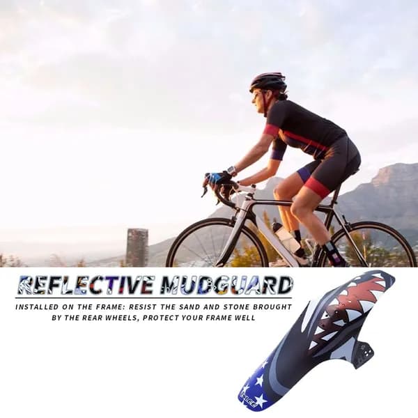 Универсальные чёрные обводы для MTB с отражателями (передние и задние)