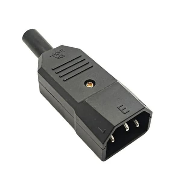 1шт. C13/C14/AC-013 штекер питания на кабель 10A/250V Разъём питания компьютерный. Разъём для мультиварки. Сетевой разъём питания. Пассивные компоненты