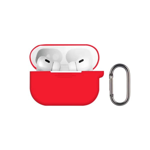 Чехол AirPods Pro 3 силиконовый/ кейс для наушников Apple Red красный/ противоударный