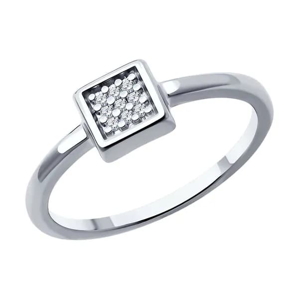 Diamant, Кольцо из серебра с бриллиантами, 94-210-02093-1, 925 проба
