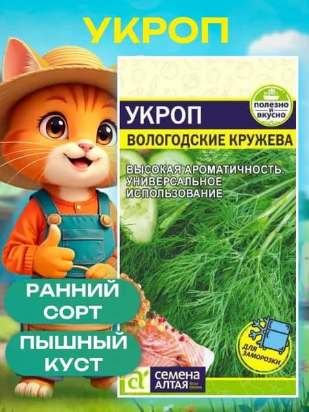 Семена зелени Укроп "Вологодские кружева" (2 гр.), семена укропа для посадки