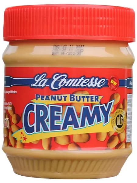 Арахисовая паста La Comtesse Creamy кремовая мягкая без кусочков,350г , Германия