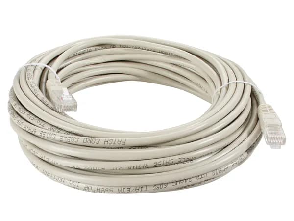Патч корд 15 м iOpen UTP 5е RJ45 интернет кабель 15 метров LAN сетевой Ethernet патчкорд серый (ANP511_15M)