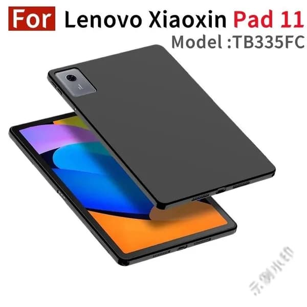 Для Lenovo Xiaoxin Pad 11 2025 11 дюймов 2025 TB335FC чехол мягкой черной задней крышки силикона планшетных крышек
