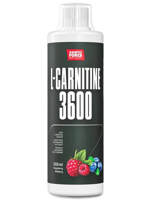 Genetic Force L-КАРНИТИН 3600 (500мл), вкус малина-черника (