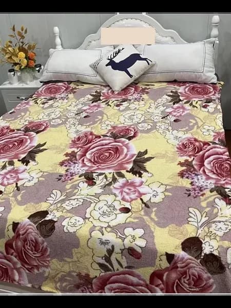 Плед покрывало на диван и кровать пушистый 180x200