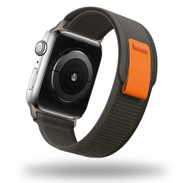 Тканевый ремешок для Apple Watch, Series 1-9, SE, Ultra / 42, 44, 45, 49 mm, Series 10 / 46 mm. Нейлоновый ремешок для Эпл Вотч.