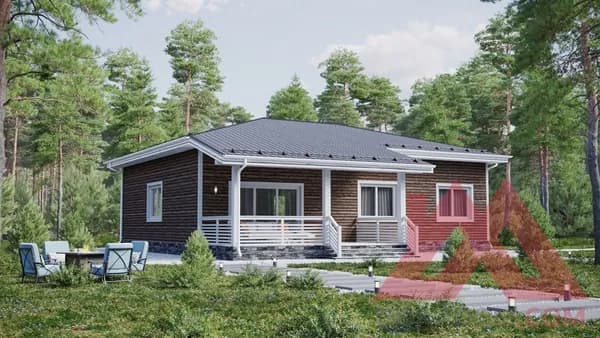 Архитектурное решение каркасного дома "Кантри", 10*13, 116 кв.м.
