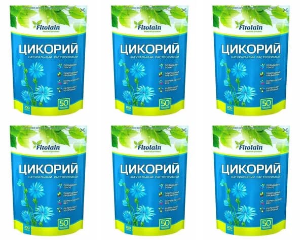 Fitolain Цикорий растворимый, 100 г, 6 уп
