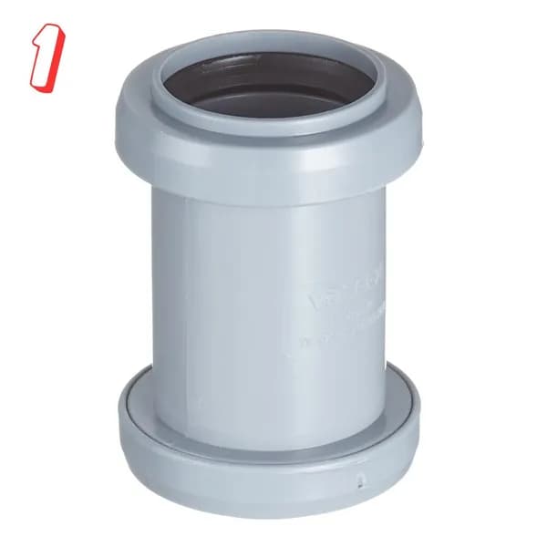 Муфта Valfex d40 мм пластиковая для внутренней канализации, 0 кг, (набор из 1 шт)