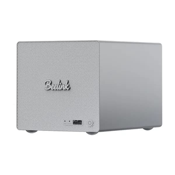 Beelink Мини-ПК ME Pro 2-Bay NAS 2026 (Intel Pentium J5005, RAM 8 ГБ, SSD 128 ГБ, Intel UHD Graphics 605, Без ОС), Me pro, серебристый