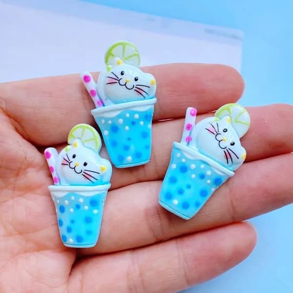12pcs смоляные стаканы / Кролик / Медведь / DIY ювелирные аксессуары