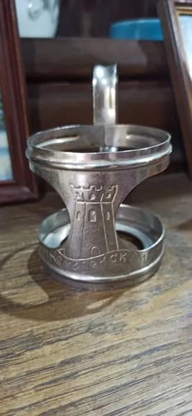Винтажный советский подстаканник Смоленск, нержавейка, СССР