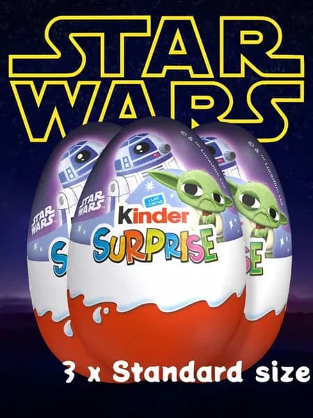 Шоколадное яйцо Киндер Сюрприз Star Wars 3 шт