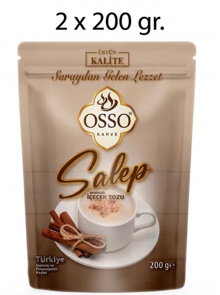 Растворимый турецкий напиток Салеп Osso Salep, 200 г