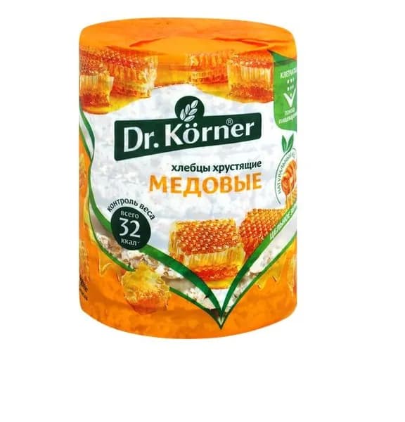Dr. Korner Хлебцы Злак коктейль ,Медовый, 100г