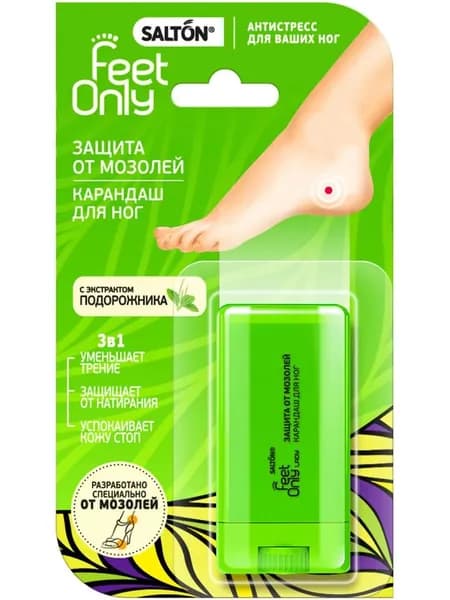 Salton Стик для ног Защита от мозолей Feet Only Lady, 1 уп.