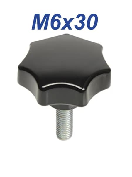 Звездообразная рукоятка бакелитовая M6x30 EMES BKC200630
