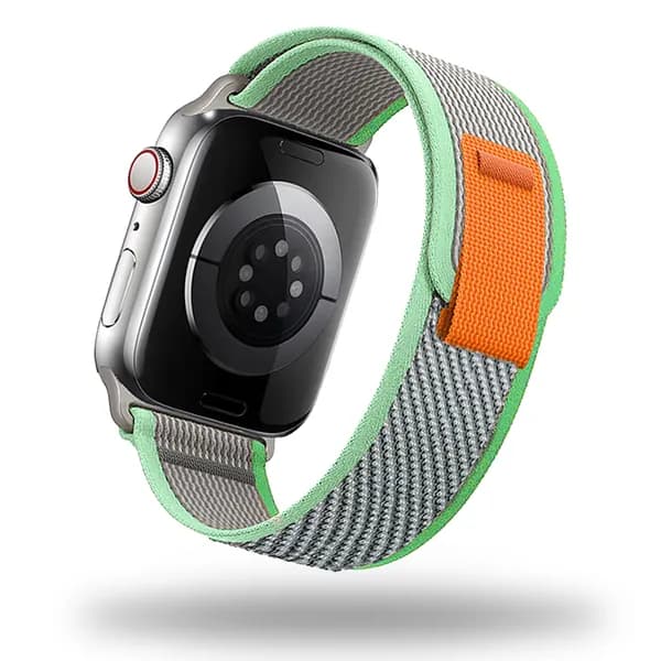Тканевый ремешок для Apple Watch, Series 1-9, SE, Ultra / 42, 44, 45, 49 mm, Series 10 / 46 mm. Нейлоновый ремешок для Эпл Вотч.