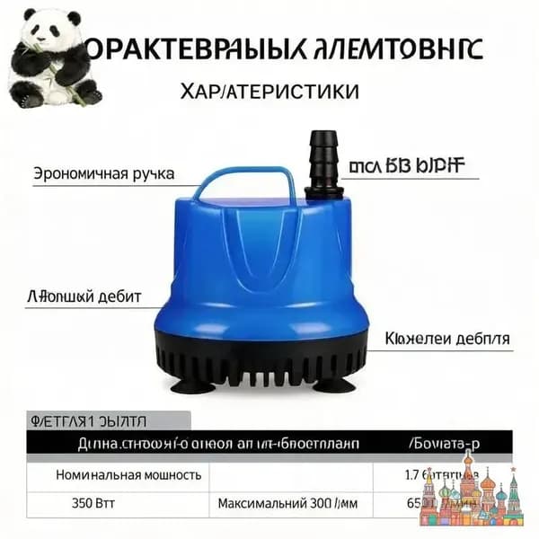 Насос погружной,7Вт