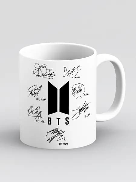 Кружка "BTS. БТС. Автографы. K-POP. К-ПОП. КПОП"