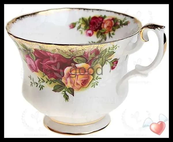 Чайная пара "Розы старой Англии&Фарфор, Royal Albert, Великобритания, вторая половина 20 века