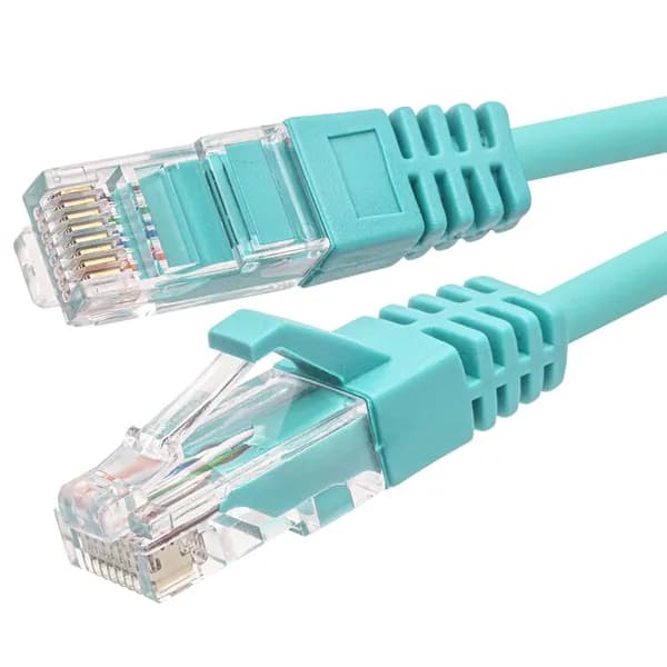 Интернет кабель, патч-корд медный 2 метра SUPRLAN UTP Cat.6 28AWG LSZH, цвет - ментол