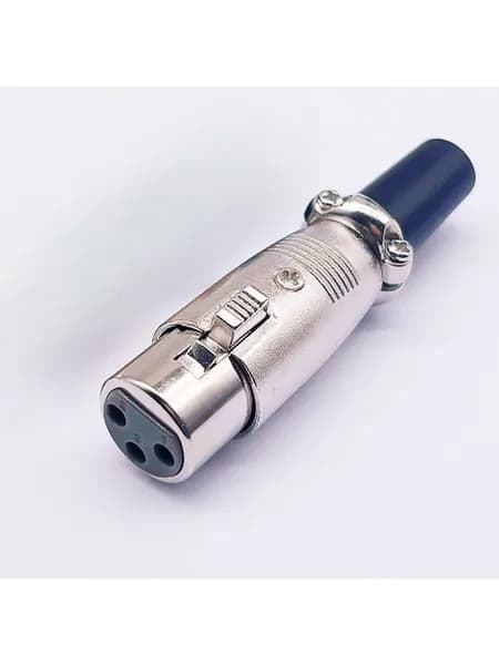 1 шт. XLR 3-пин женский разъем для микрофона и аудиокабеля , адаптер подключения