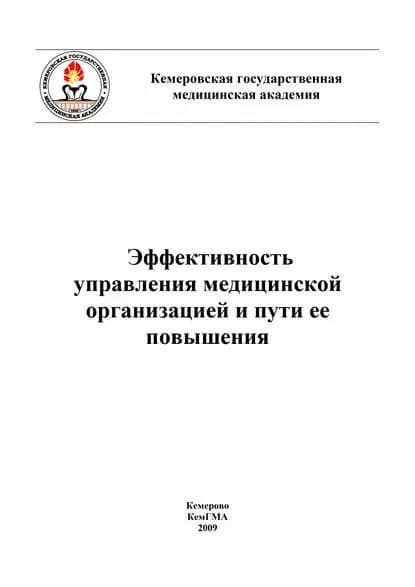 Эффективность управления медицинской организацией и пути ее повышения | Электронная книга