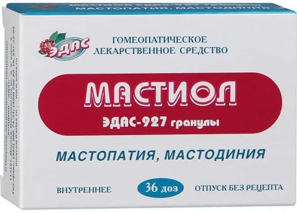 Эдас-927 Мастиол гранулы гомеопатические 0,17г контейнеры-доза 36 доз